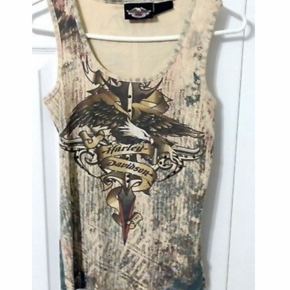 Harley Davidson Womens Small Tank Top Sleeveless S